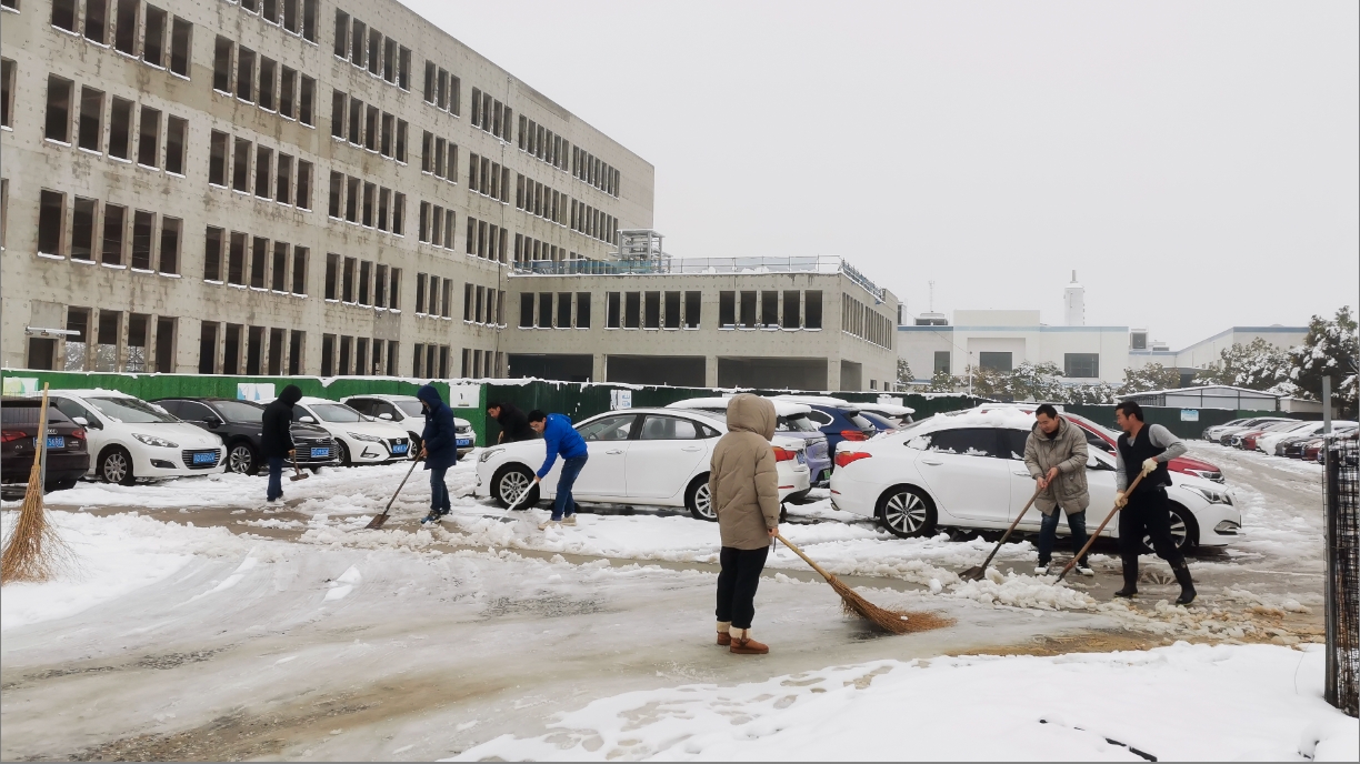 雪绽琼花日 扫雪暖心时丨买大小球官网·(中国)官方网站
开展扫雪除冰活动